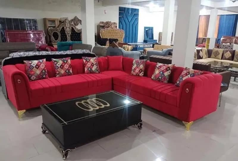 6 seater L Shaped sofa set 5