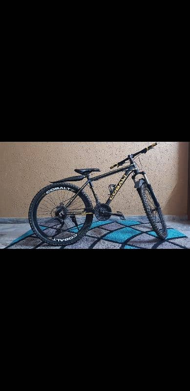 High-Performance Yellow Cobalt Mountain Bike with Alloy Rims 0