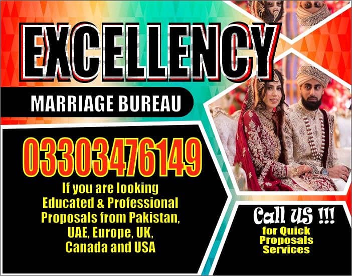 Marriage Bureau/Abroad/Proposals/Online Rishta/Match Maker/shadi 0