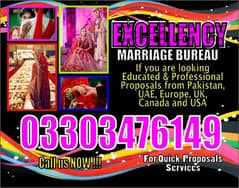 Marriage Bureau/Abroad/Proposals/Online Rishta/Match Maker/shadi