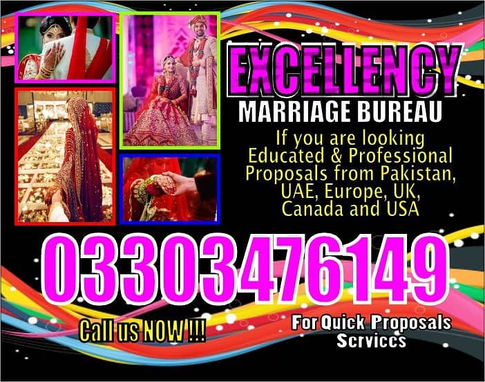 Marriage Bureau/Abroad/Proposals/Online Rishta/Match Maker/shadi 0