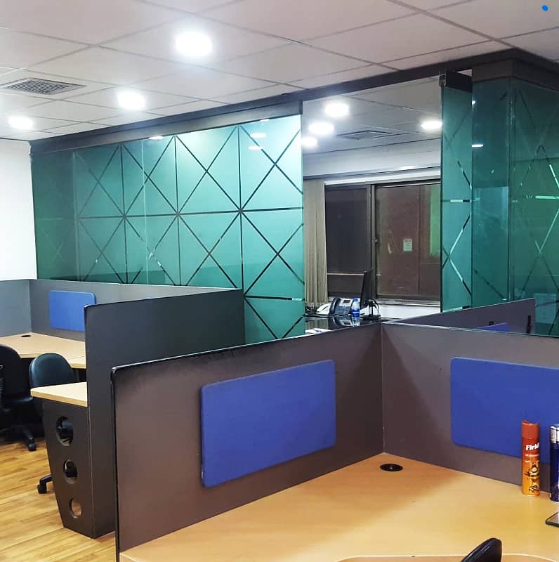 850 Sqft Fully Furnished Corporate Office Main Boulevard Gulberg Lahore for Rent 1