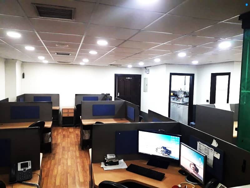 850 Sqft Fully Furnished Corporate Office Main Boulevard Gulberg Lahore for Rent 4