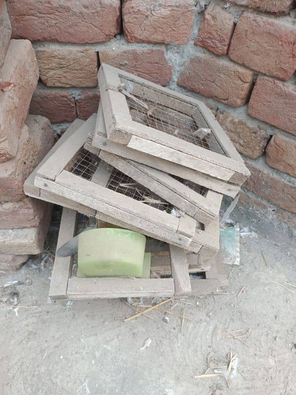 2 wooden cages for sale best for pigeons breeding 2