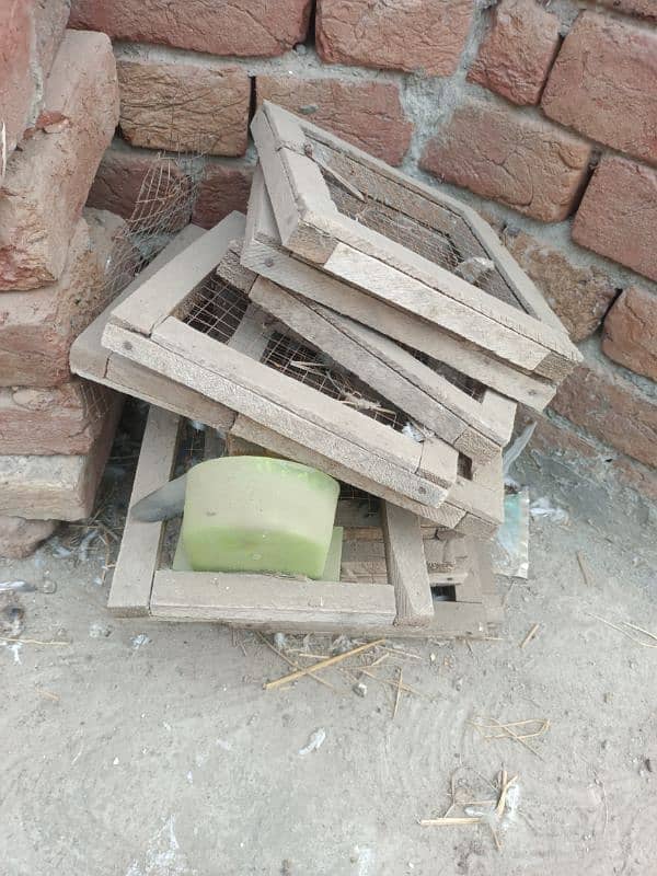 2 wooden cages for sale best for pigeons breeding 3