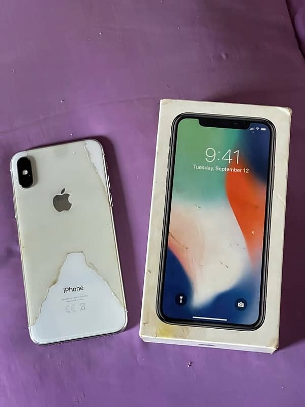 I phone x with box 1