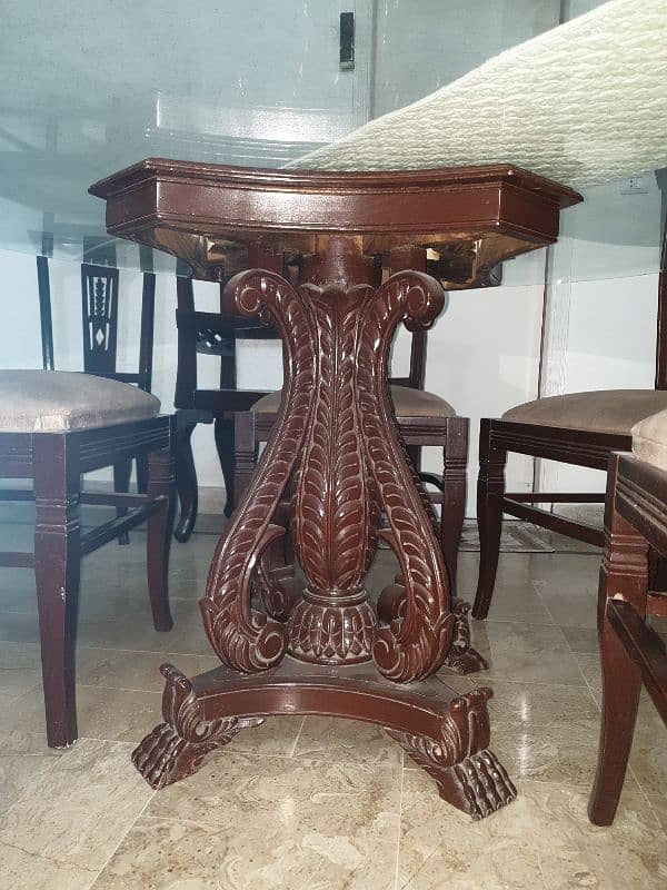 Pure sheesham wood dining table 1