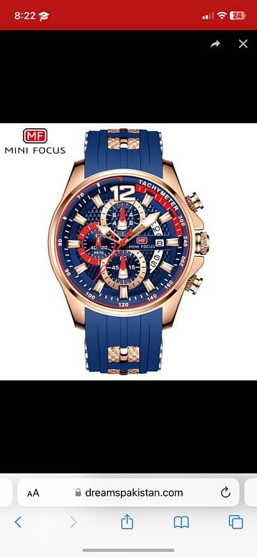 WATER PROOF WATCH MF (MINI FOCUS) BRAND 7