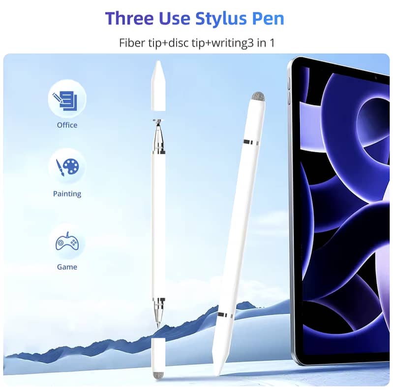 3-in-1 Magnet Stylus Touch Pen – Versatile, Premium Multi-Function Pen 3