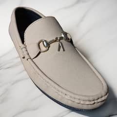 Stylish mens casual loafers in gray