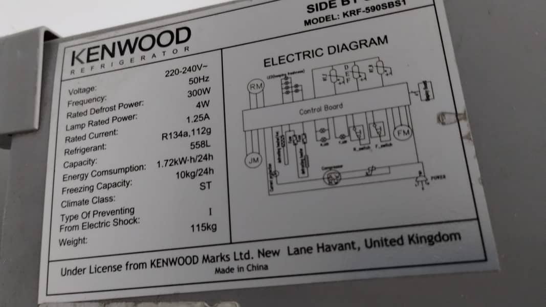 Kenwood KRF-590SBS1 Side by Side - Urgent Sale 4