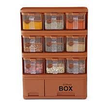 Storage Box Spice Rack 9x1 1