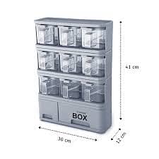 Storage Box Spice Rack 9x1 3