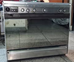 Tecnogas cooking range 36" size, stainless steel body. Made in Italy.