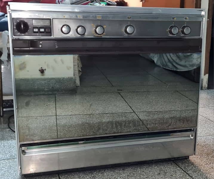 Tecnogas cooking range 36" size, stainless steel body. Made in Italy. 0