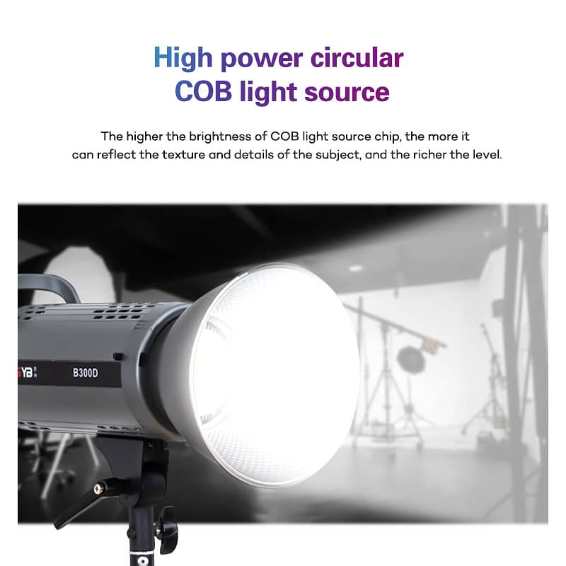 ZSYB B300D Powerful LED Studio Light for Professional Photography 2