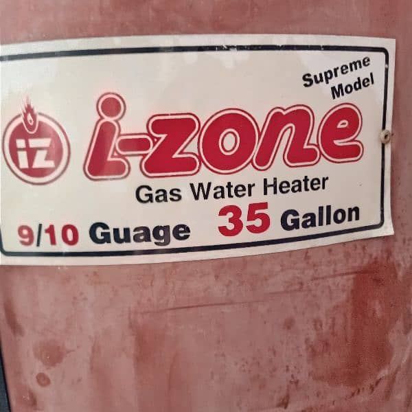 I Zone duel geyser 35 gallon Gas/electric heater 2