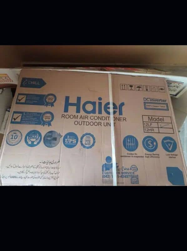 Haier Split AC DC Inverter 1 Ton only 6 Month Used Like New 5