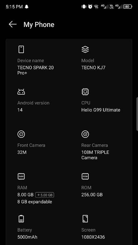 Tecno Spark 20 Pro+ 5