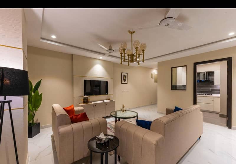 Two beds luxury apartment for rent on daily basis in bahria lahoe 7