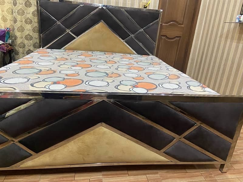 Steel bed king size for sale 1