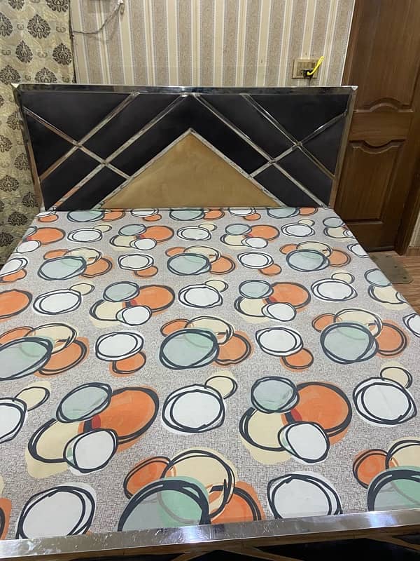 Steel bed king size for sale 2