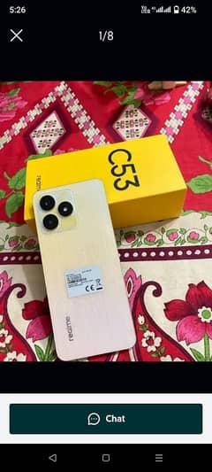 Realme C53 9.10 condition 6 mah online waranty