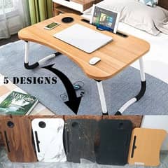 Laptop Table Stand MDF Wood Portable Foldable Table Stand