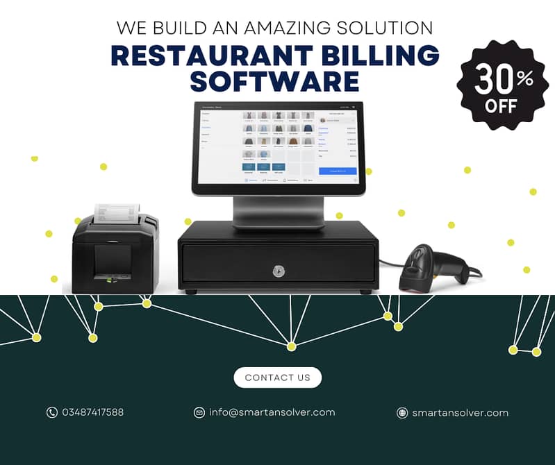 Restaurant billing software 30% off 0