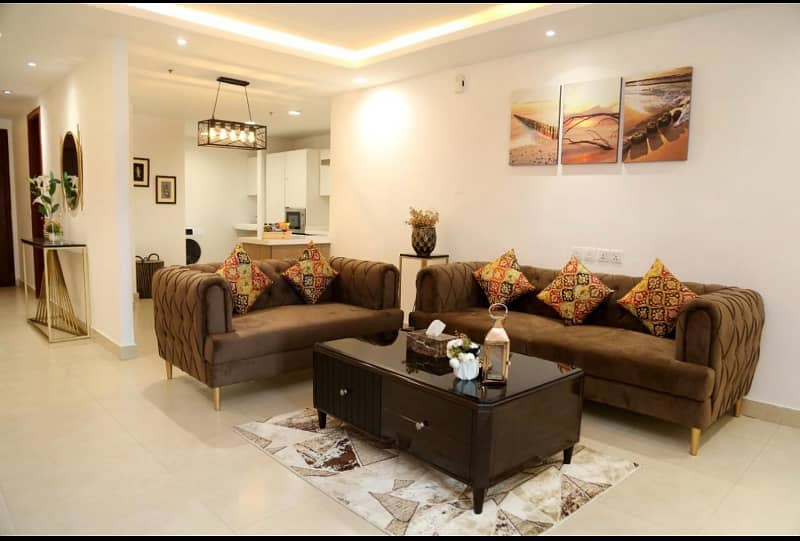 One,Two,Three beds luxury apartment for rent on daily basis in bahria town 5