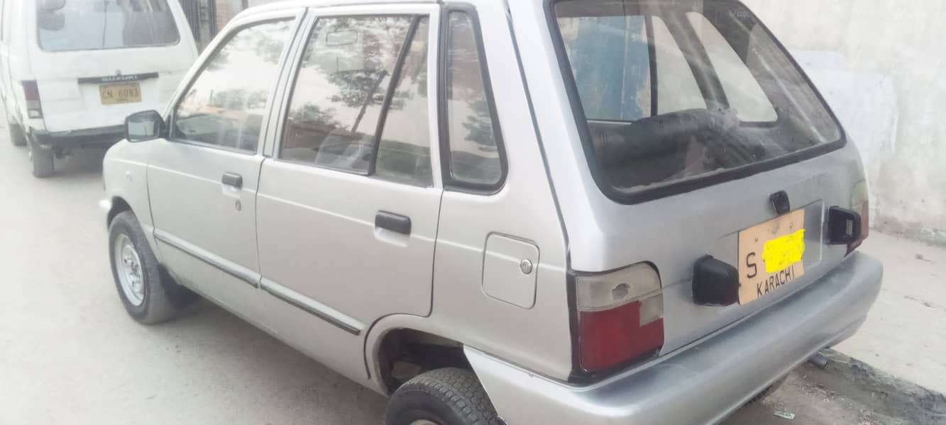 suzuki mehran 1990 registersd 1991 silver colour very good condition 4