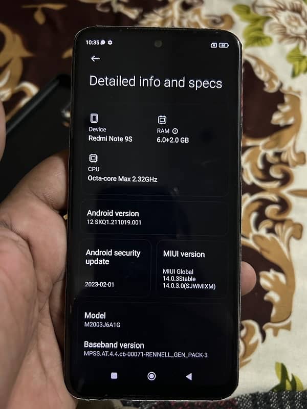 Redmi Note 9s PTA Approved 8/128 Gb… 2