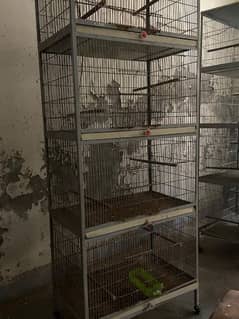 4 portion bird cages