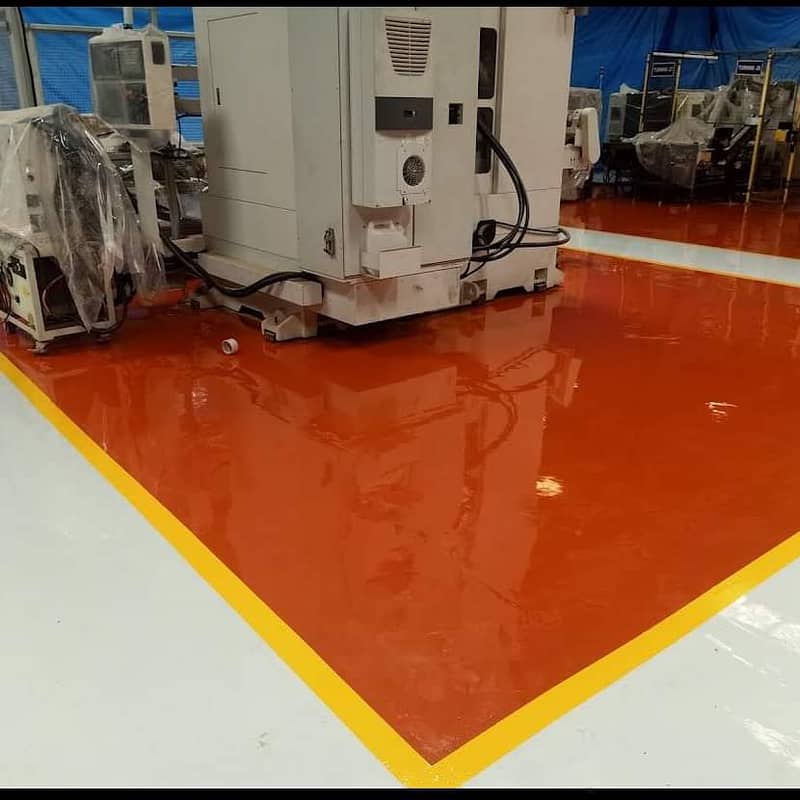 epoxy flooring/ vinyl flooring/ paint work/ aluminium window door 15