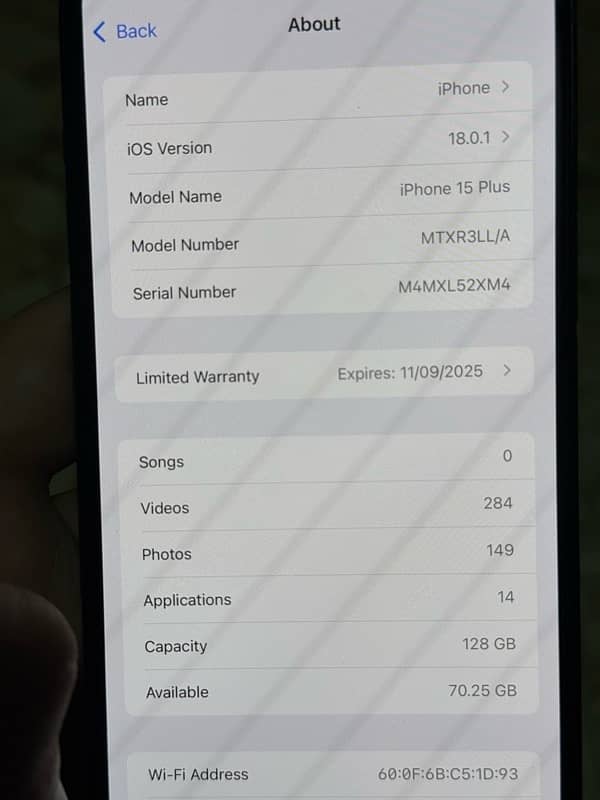 iPhone 15plus 128gb bule color All okay 6