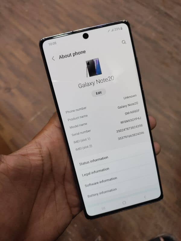 Samsung Galaxy note 20  8/256 non pta 7
