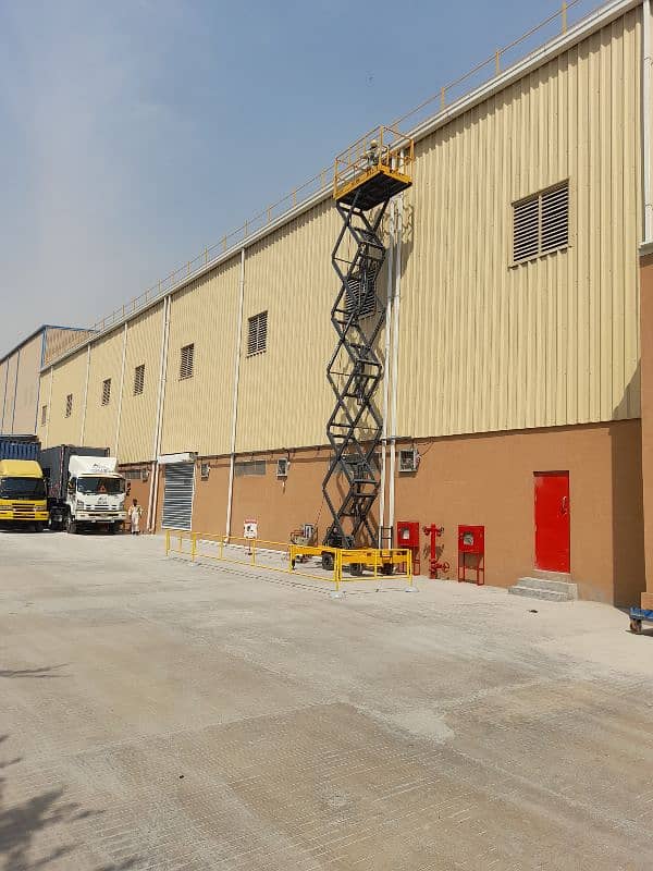 42 Feet Scissor Lift Available For Rent on Daily Basis in all Pakistan 2