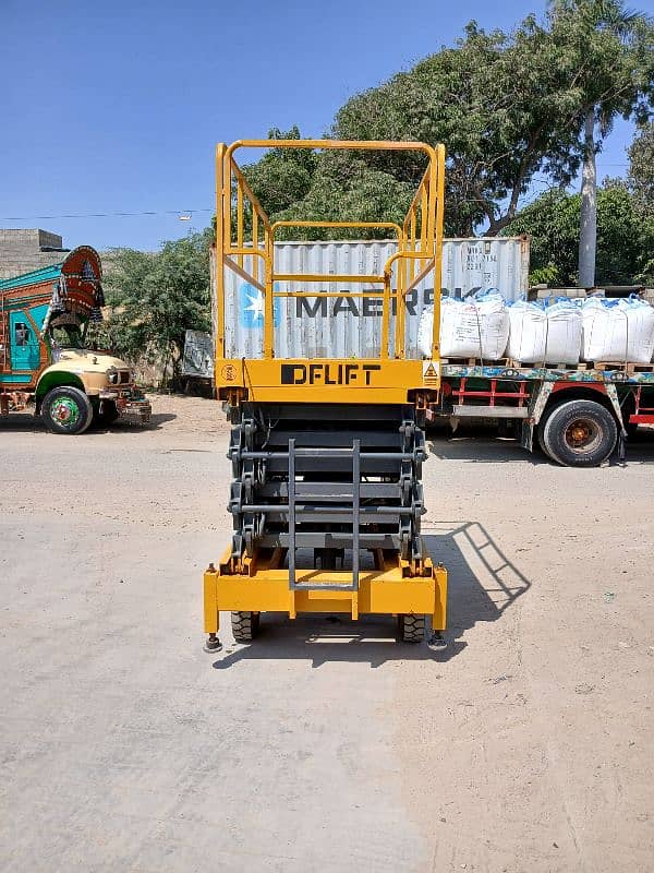 42 Feet Scissor Lift Available For Rent on Daily Basis in all Pakistan 12