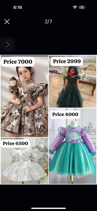 baby girl dress/ dresses/ ladies shoes/ baby boy sherwani/ 1