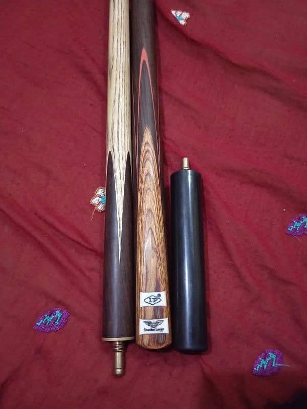 lp snooker cue 10/10 2 chalks and bag 0