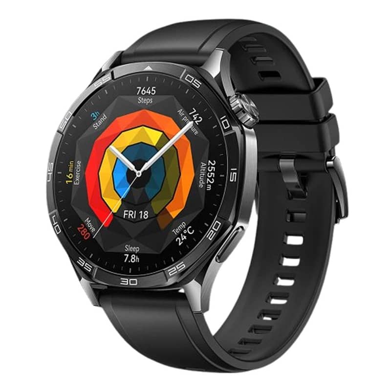 Huawei Watch GT 5 46mm Black Fluoroelastomer Strap 1