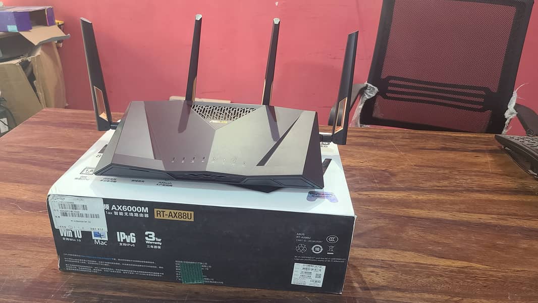 WiFi6 Gaming Router ASUS RT-AX88U AX6000 Wireless Dual-Band (Box Pack) 3