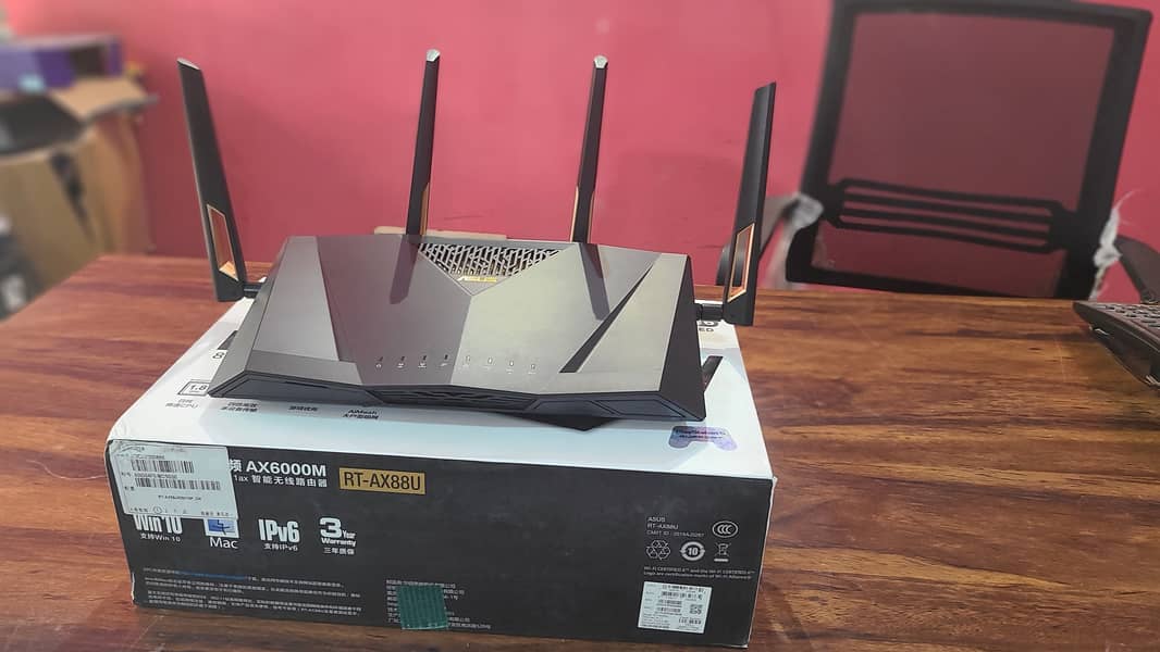 WiFi6 Gaming Router ASUS RT-AX88U AX6000 Wireless Dual-Band (Box Pack) 4