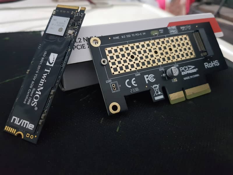 JEYI M. 2 NVME SSD to PCIE X4 Card, PCI-E GEN4 64Gbps Full Speed 3