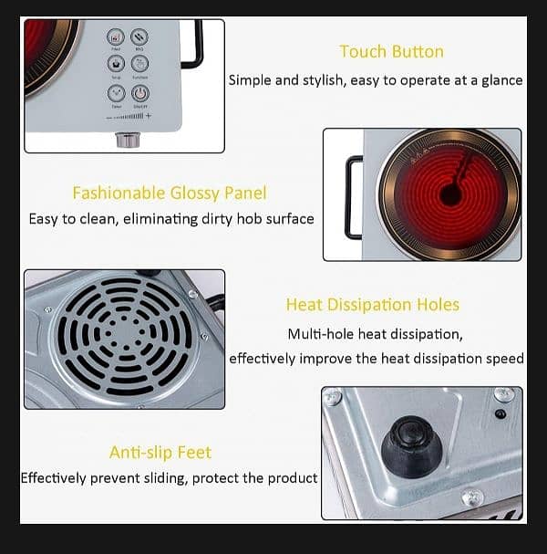 SECO Infrared Cooker 3500W, WG Appliance Infrared Cooker 2200W 2