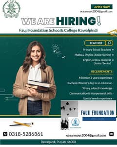 Female Teachers and Official Staff Required