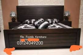 wooden bed set/side tables/dressing call 03124049200