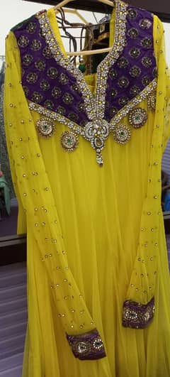 yellow frowk for mehndi