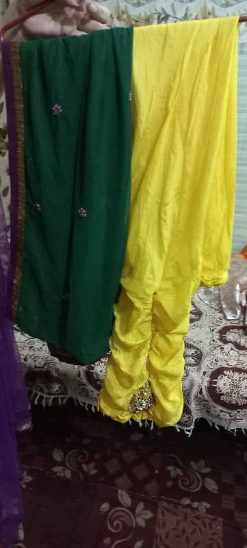 yellow frowk for mehndi 1