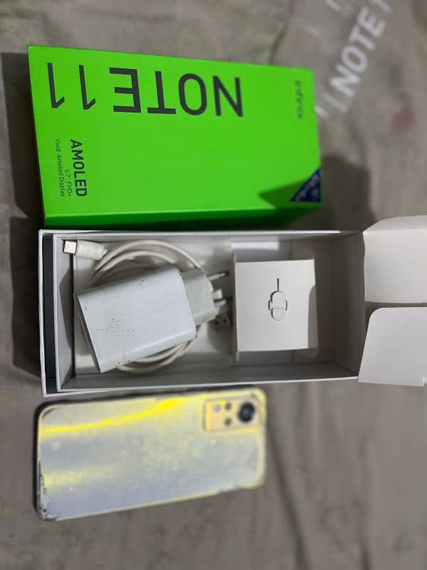 infinix note 11 6/128 gb with origional box and origional charger 4